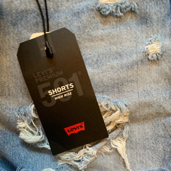 levis high rise 501 short - Picture 6 of 12